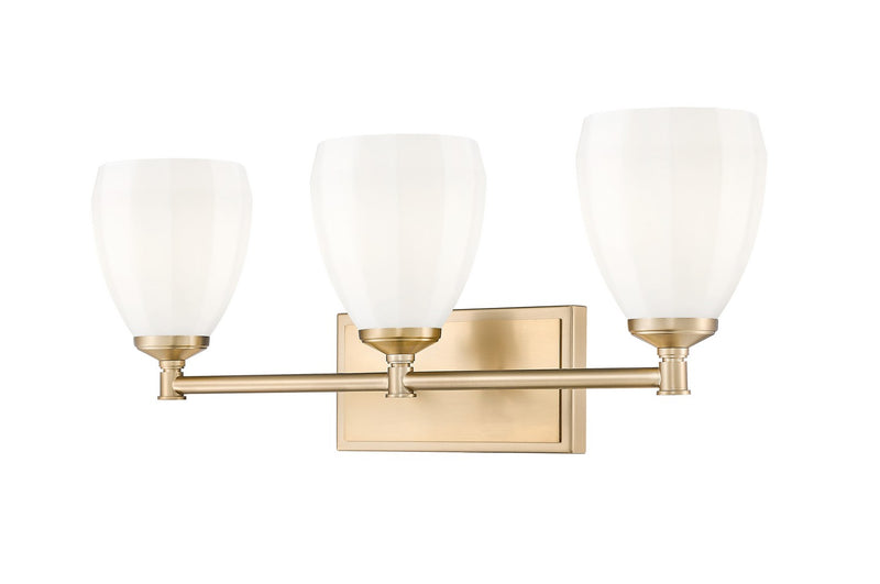 Z-Lite 7004-3V-MGLD Three Light Vanity, Modern Gold