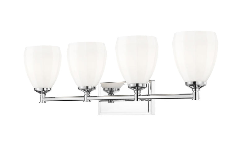 Z-Lite 7004-4V-CH Four Light Vanity, Chrome
