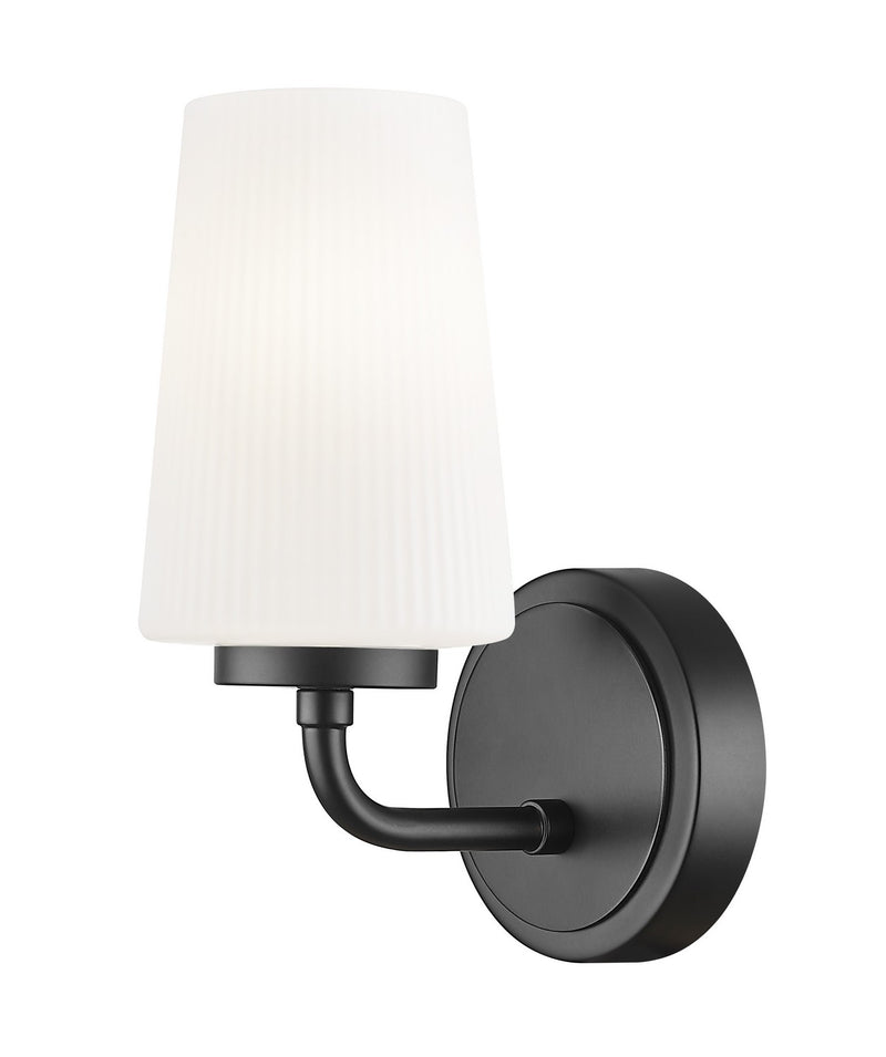 Z-Lite 7005-1S-MB One Light Wall Sconce, Matte Black