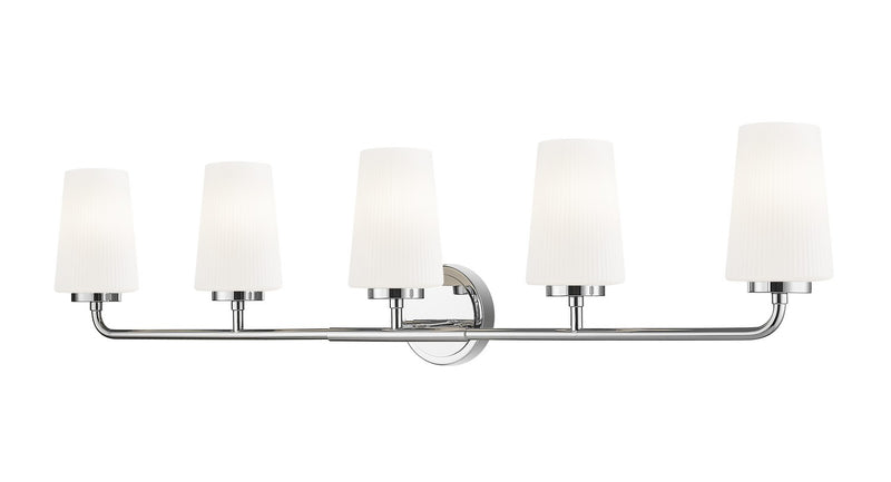Z-Lite 7005-5V-CH Five Light Vanity, Chrome
