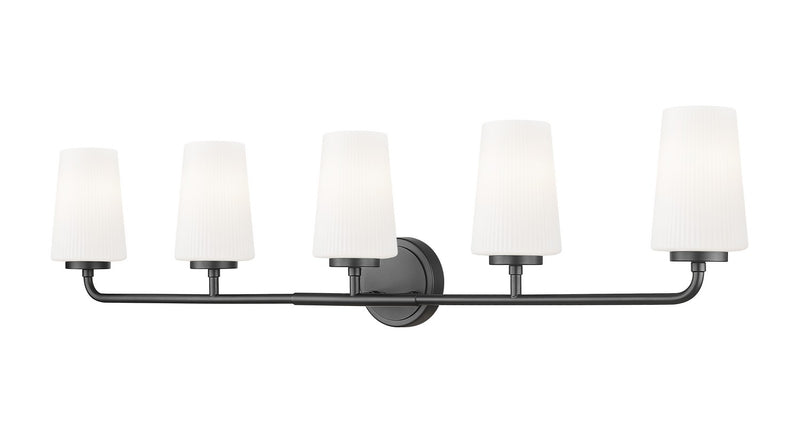 Z-Lite 7005-5V-MB Five Light Vanity, Matte Black