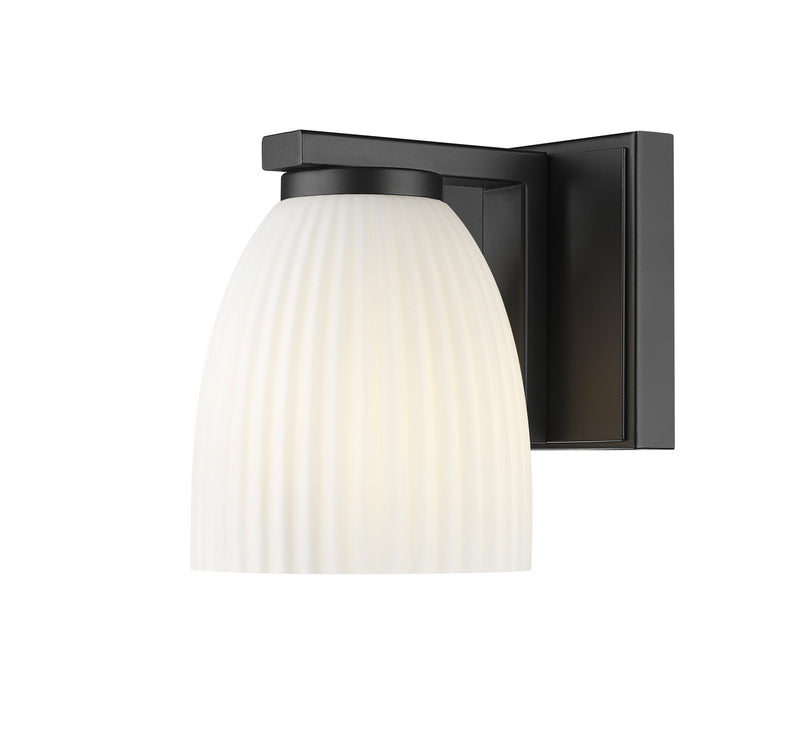Z-Lite 7518-1S-MB One Light Wall Sconce, Matte Black