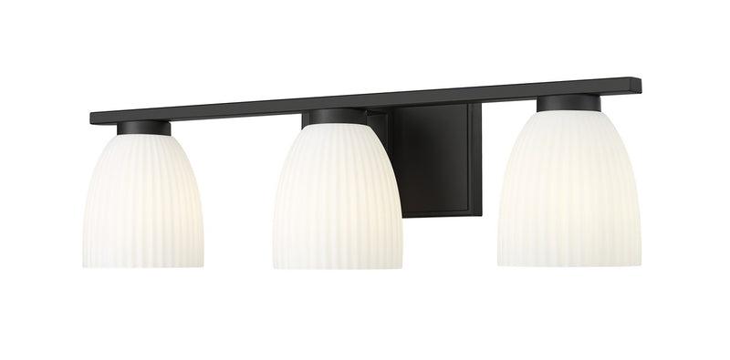 Z-Lite 7518-3V-MB Three Light Vanity, Matte Black
