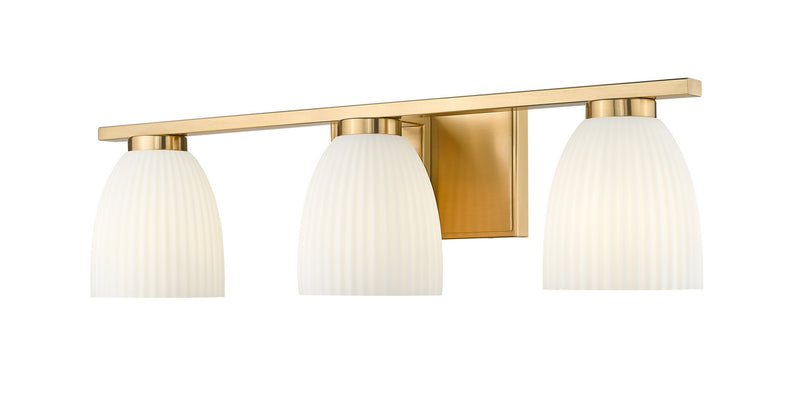 Z-Lite 7518-3V-MGLD Three Light Vanity, Modern Gold