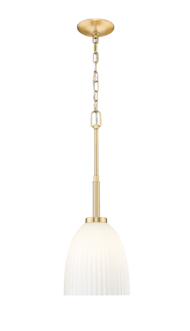 Z-Lite 7518P8-MGLD One Light Pendant, Modern Gold