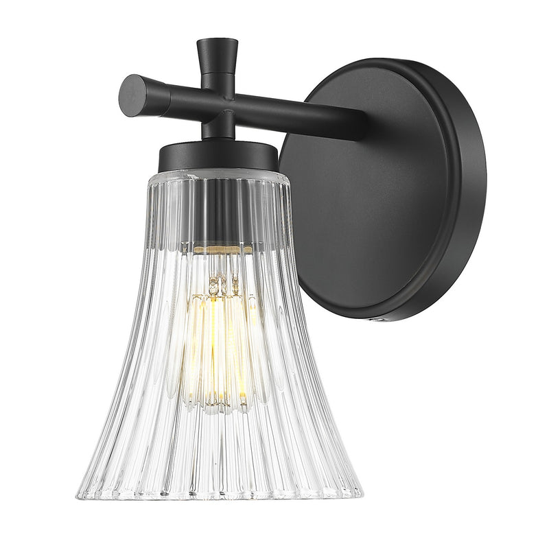 Z-Lite 7519-1S-MB One Light Wall Sconce, Matte Black