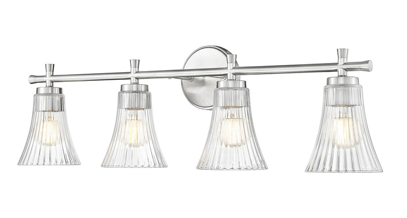Z-Lite 7519-4V-BN Four Light Vanity, Brushed Nickel
