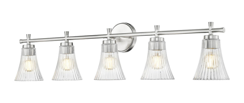 Z-Lite 7519-5V-BN Five Light Vanity, Brushed Nickel
