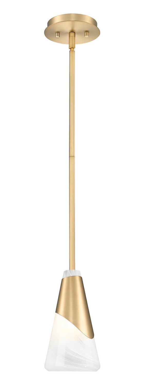 Z-Lite 828P6-ROD-MGLD One Light Pendant, Modern Gold