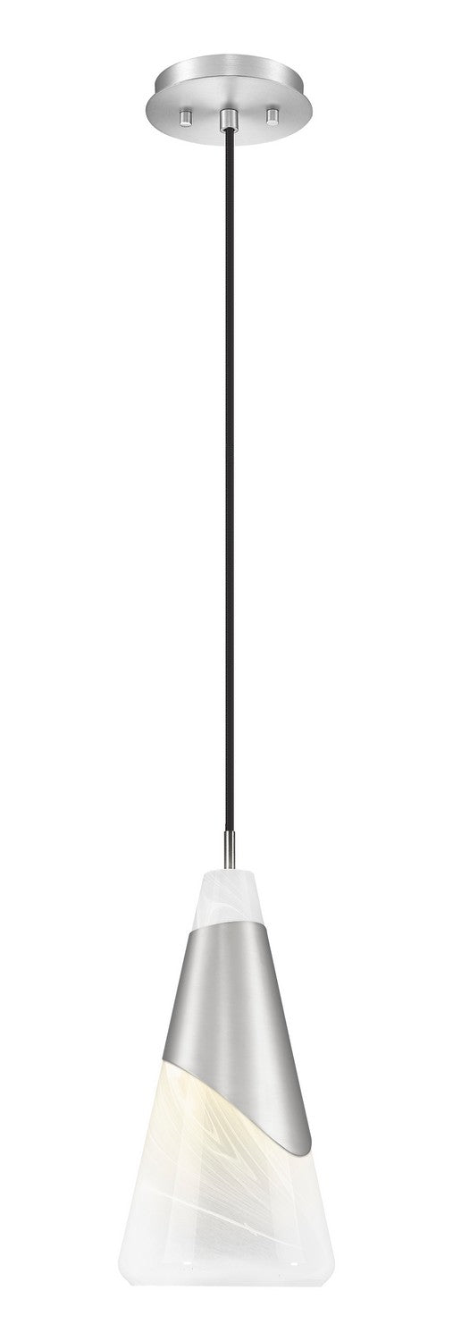 Z-Lite 828P7-BN One Light Pendant, Brushed Nickel