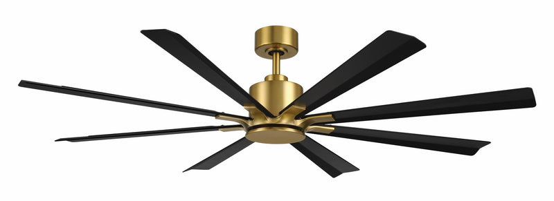 Modern Forms Fans FR-W2403-65-SB/MB 65"Ceiling Fan, Soft Brass/Matte Black