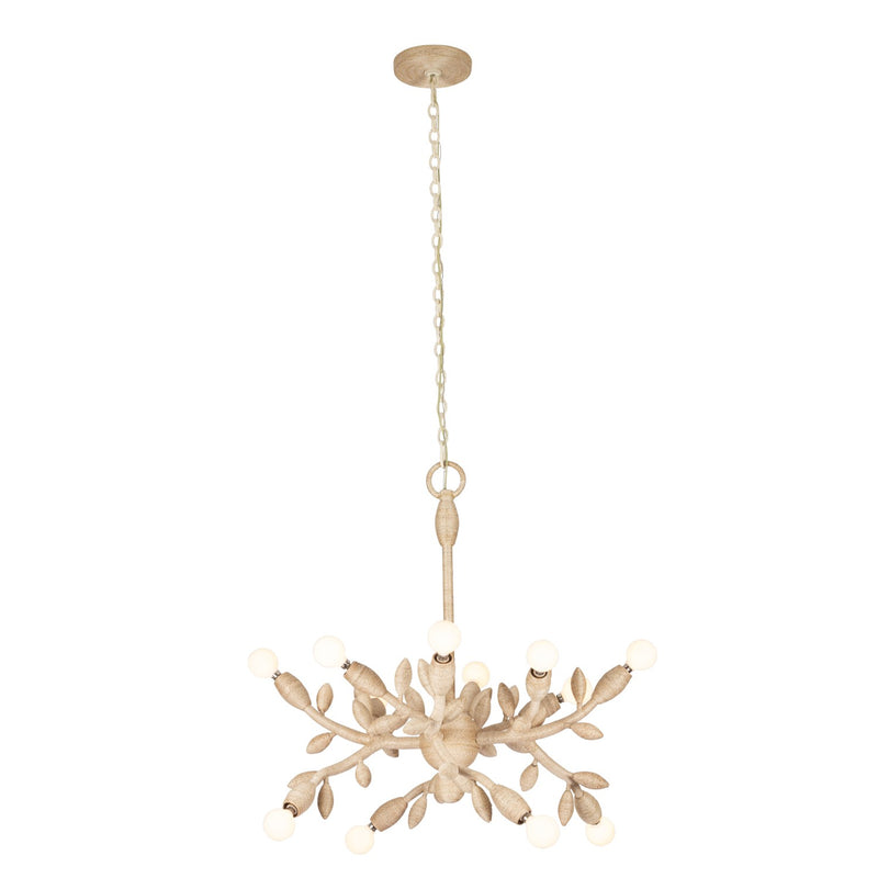 Kalco 527055WIV 12 Light Chandelier, Warm Ivory
