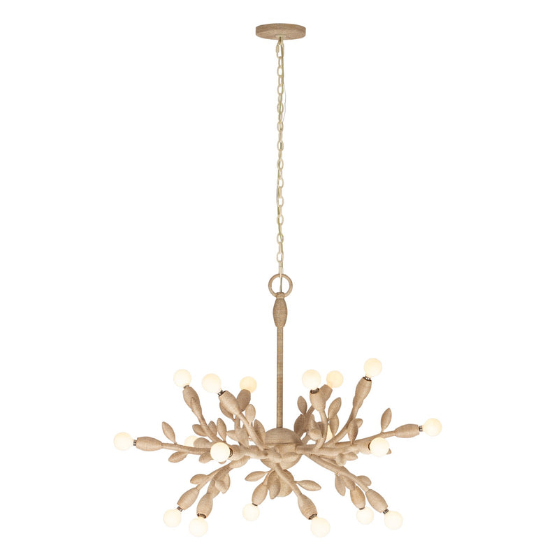 Kalco 527056WIV 18 Light Chandelier, Warm Ivory