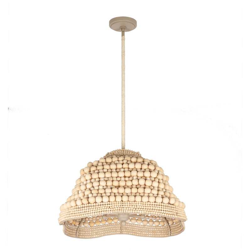 Kalco 527155JT Six Light Pendant, Jute