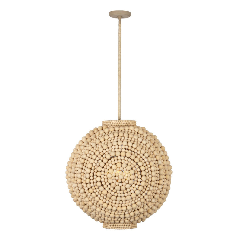 Kalco 527156JT Six Light Pendant, Jute