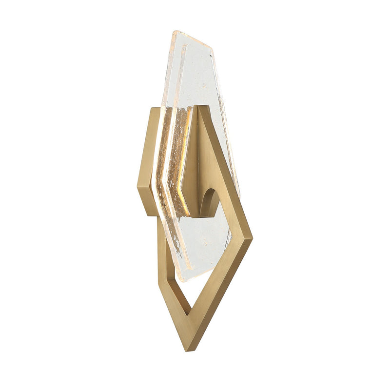 Varaluz 530W01BK LED Wall Sconce, Brass Kisser
