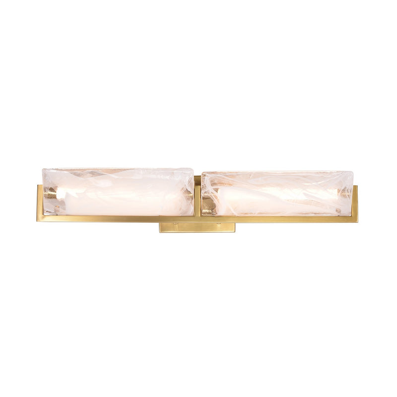 Varaluz 531B02SB LED Bath Fixture, Satin Brass