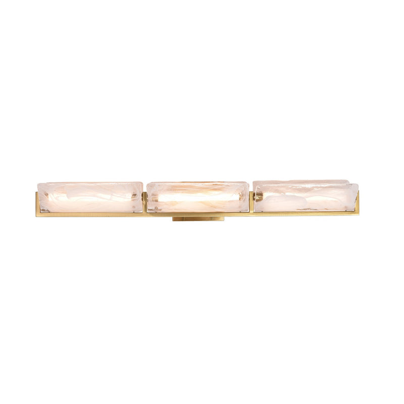 Varaluz 531B03SB LED Bath Fixture, Satin Brass
