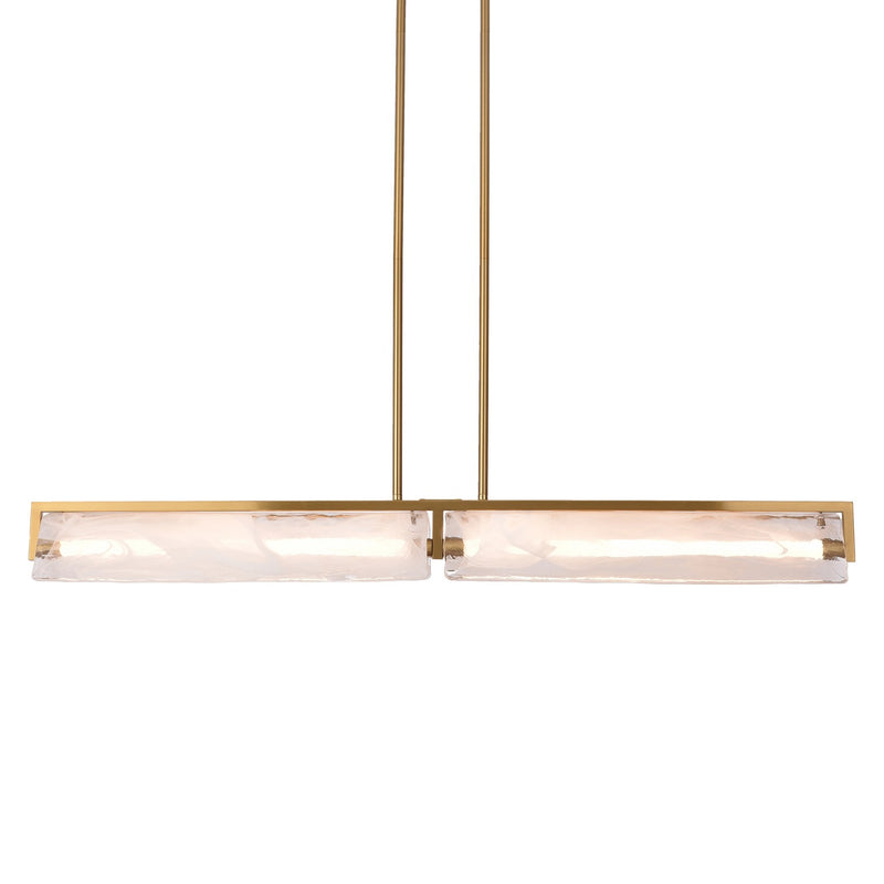 Varaluz 531N02SB LED Linear, Satin Brass