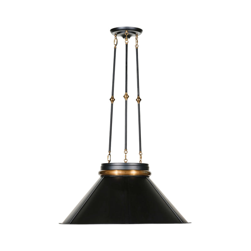 Varaluz 540P01ABLKBRZ One Light Pendant, Heritage Black/Heritage Bronze