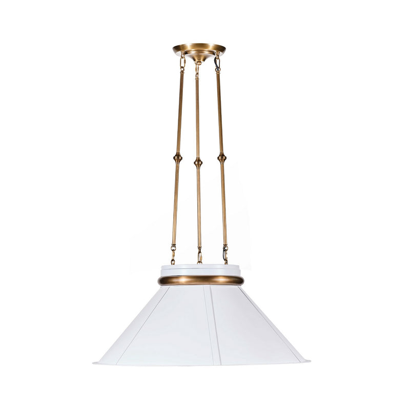 Varaluz 540P01AWHTBRZ One Light Pendant, Heritage White/Heritage Bronze