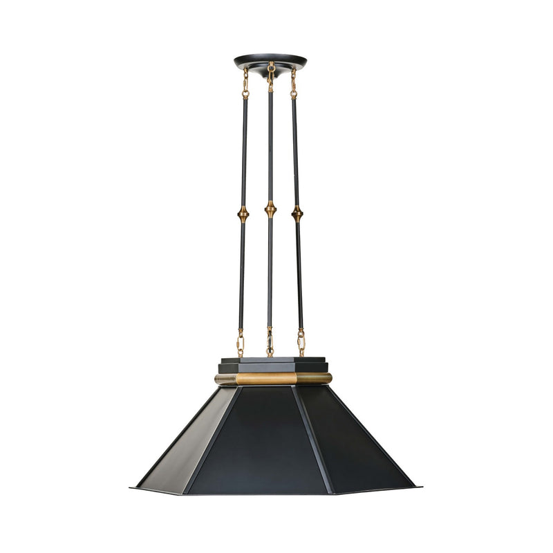 Varaluz 540P01BBLKBRZ One Light Pendant, Heritage Black/Heritage Bronze