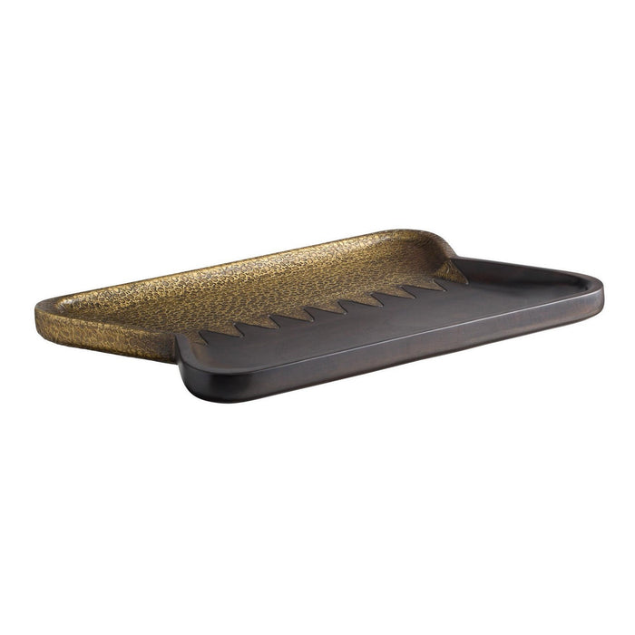 Arteriors AYI15 Tray, Antique Brass