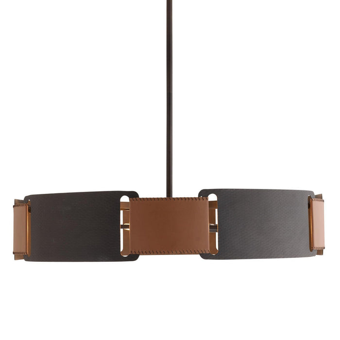 Arteriors DMI23 Five Light Chandelier, Brown