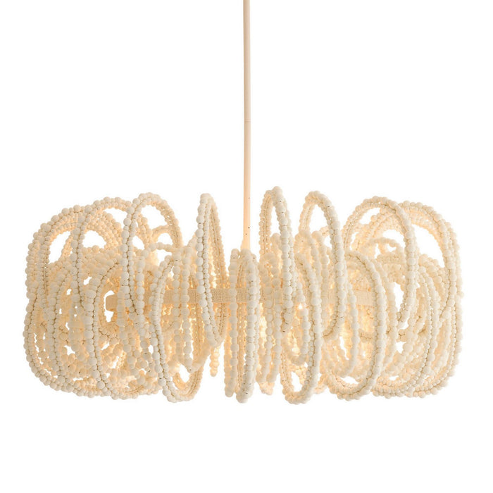 Arteriors DMS21 Six Light Chandelier, White