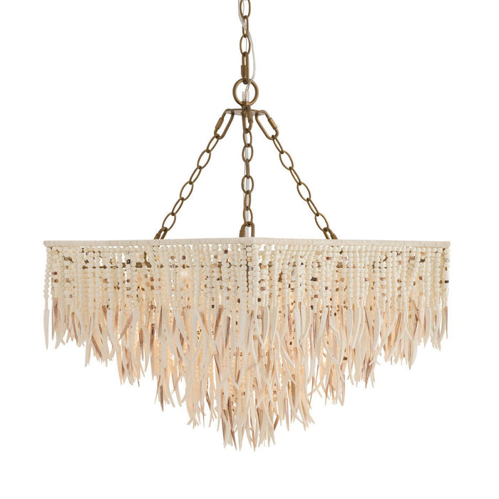 Arteriors DMS22 Six Light Chandelier, Natural
