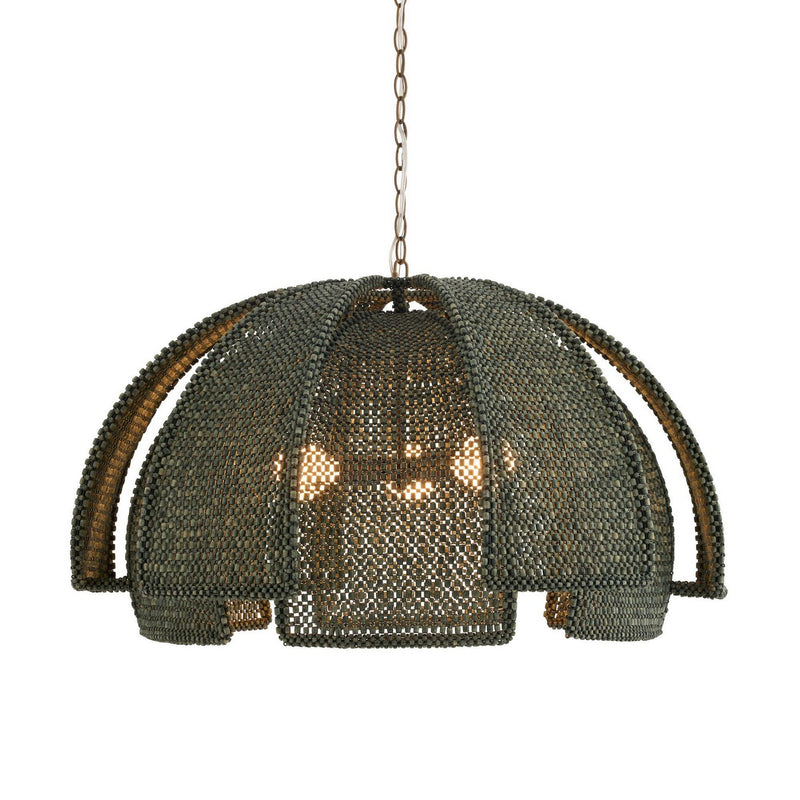 Arteriors DMS23 Three Light Pendant, Eucalyptus Stain