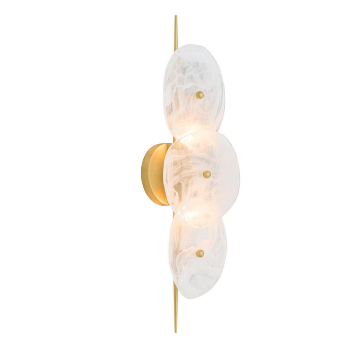 Arteriors DWC64 Two Light Wall Sconce, White Glaze