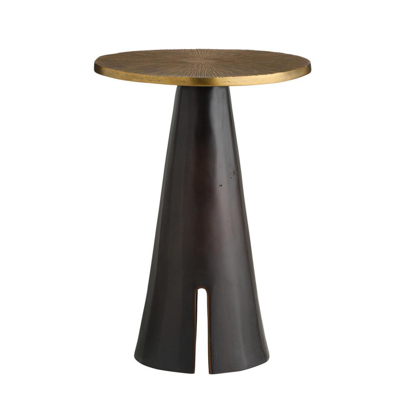 Arteriors FAI23 Accent Table, Antique Brass