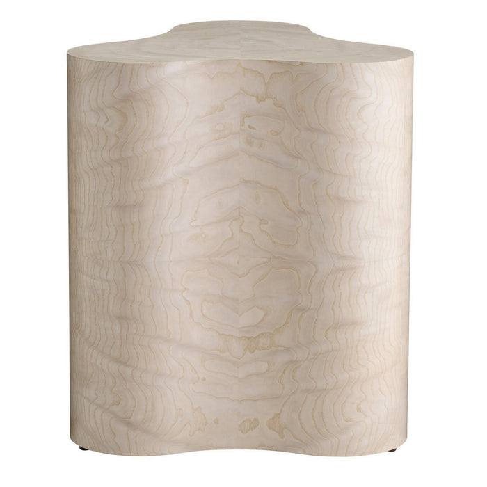 Arteriors FES15 End Table, Light Beige Burl