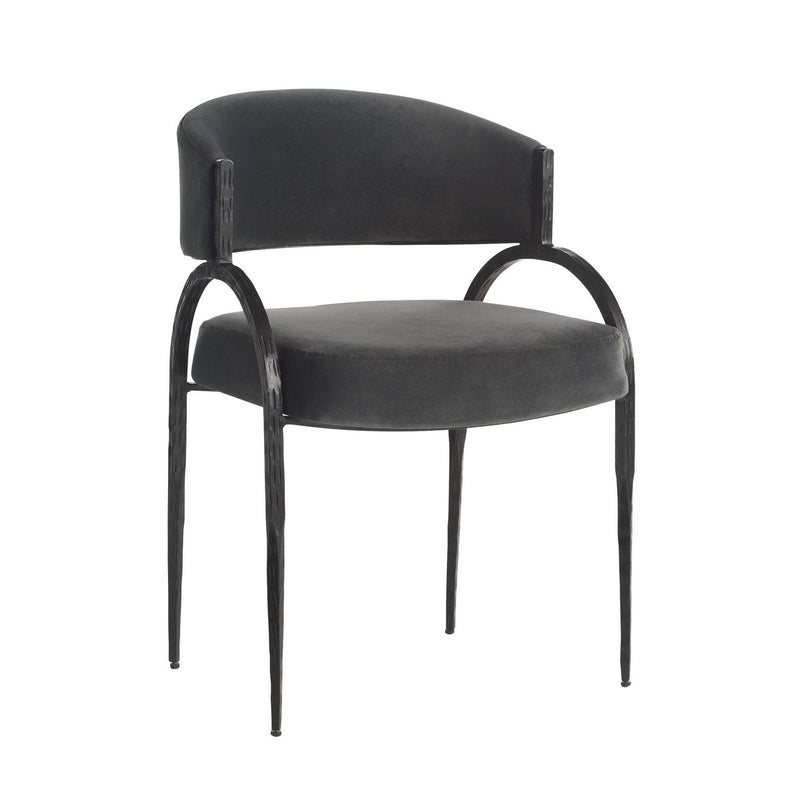 Arteriors FRI28 Chair, Midnight Grey