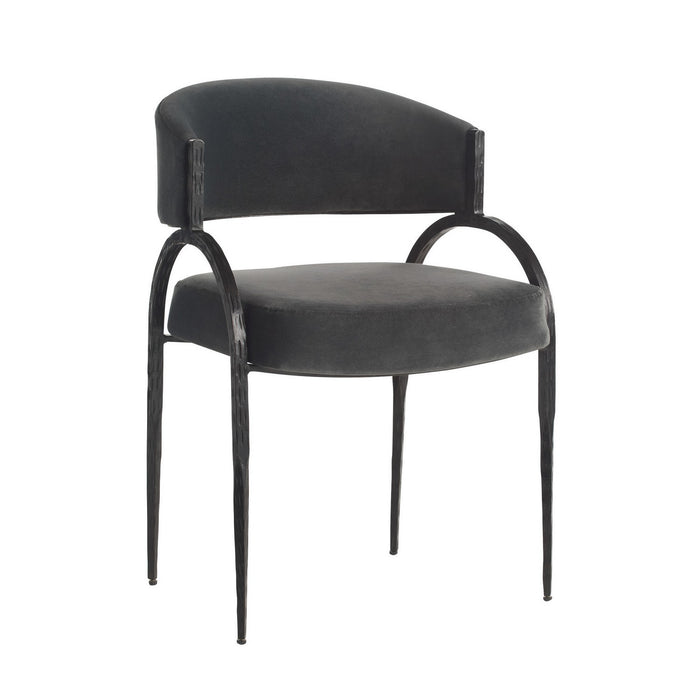 Arteriors FRI28 Chair, Midnight Grey