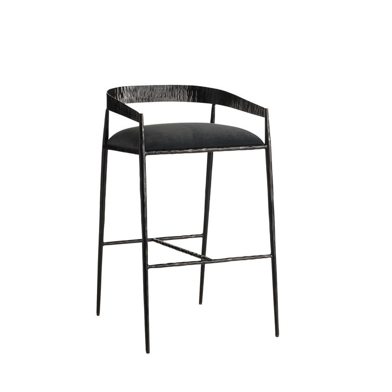 Arteriors FSI22 Bar Stool, Midnight Grey