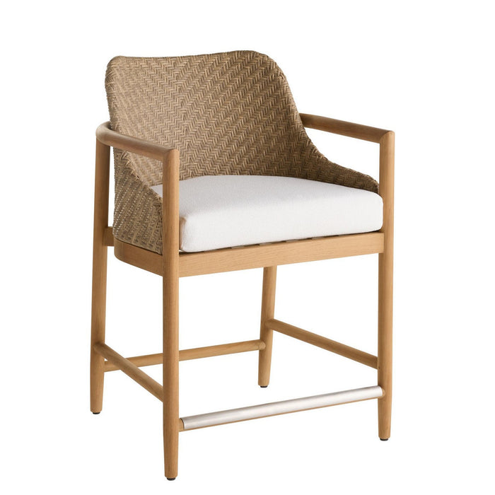Arteriors FSS11 Outdoor Counter Stool, Pearl