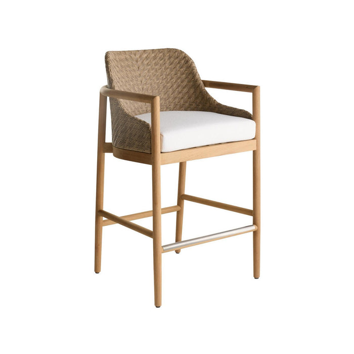 Arteriors FSS12 Outdoor Bar Stool, Pearl