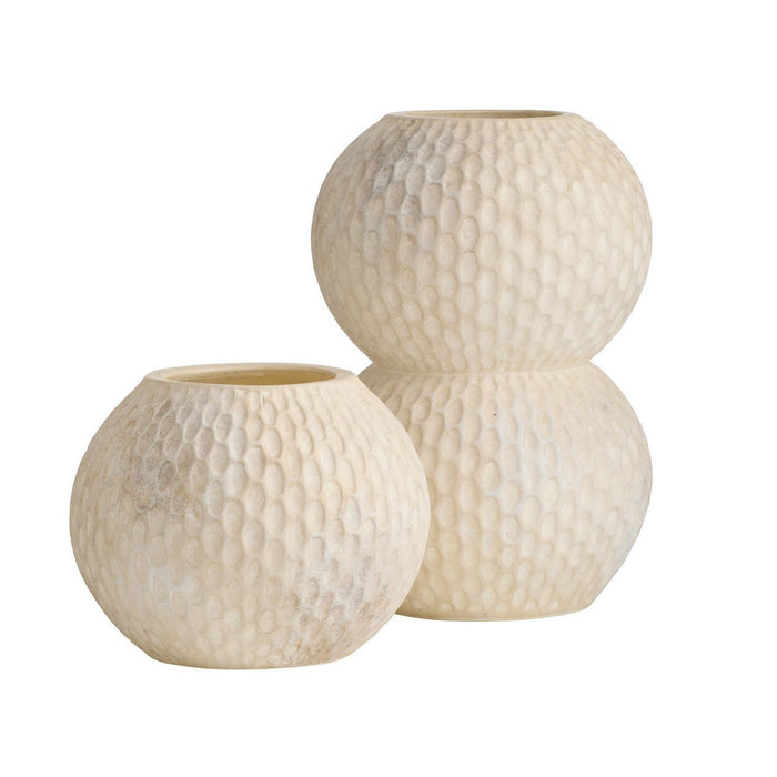 Arteriors AVS13 Vases, Set of 2, Egg Shell