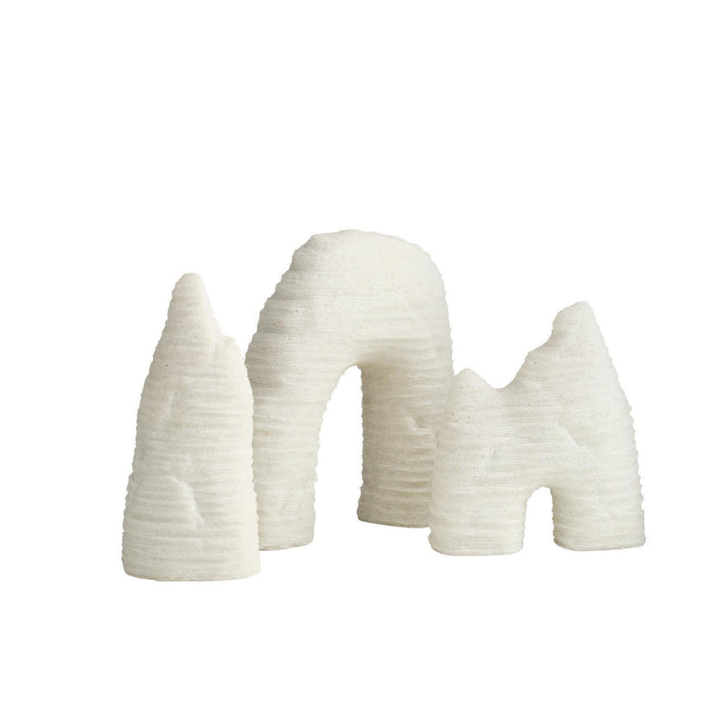 Arteriors ASC36 Sculptures, Set of 3, Ivory
