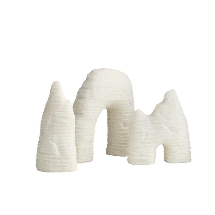 Arteriors ASC36 Sculptures, Set of 3, Ivory