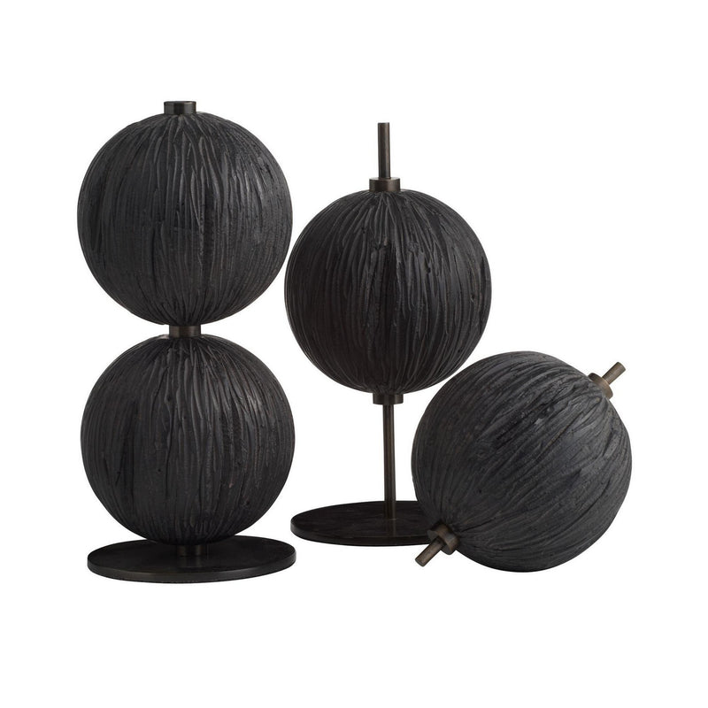 Arteriors ASC33 Sculptures, Set of 3, Ebony
