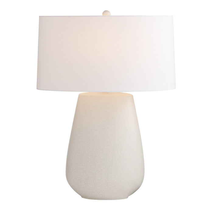 Arteriors PTC62-943 One Light Table Lamp, Matte Stained Ivory Crackle