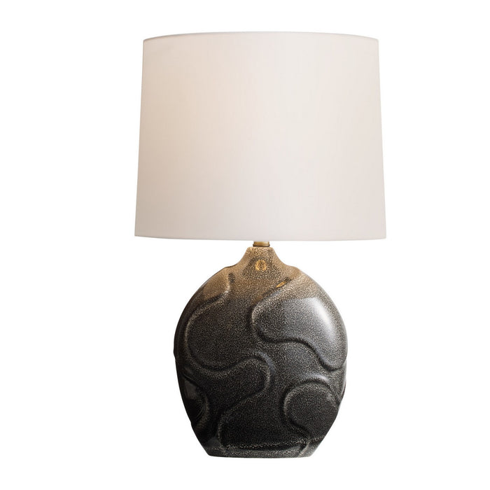 Arteriors PTS22-711 One Light Table Lamp, Obsidian Reactive