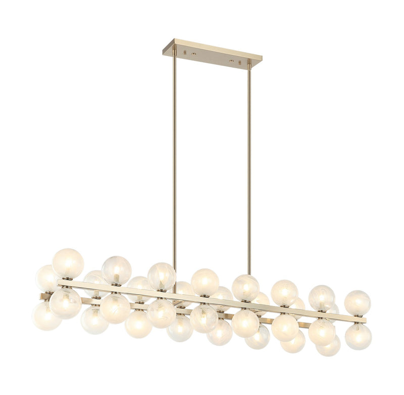 Matteo Lighting C30732CG LED Pendant, Champagne Gold