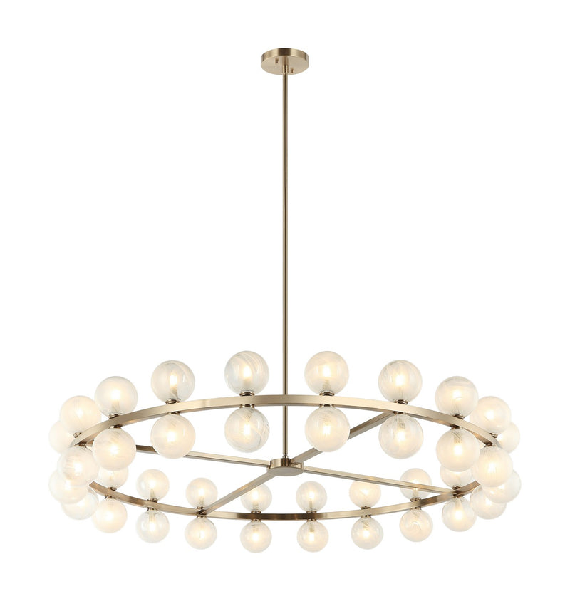 Matteo Lighting C30740CG LED Pendant, Champagne Gold