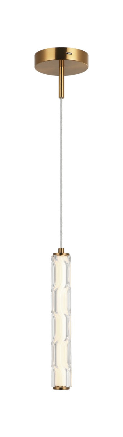 Matteo Lighting C31801AG LED Pendant, Aged Gold Brass