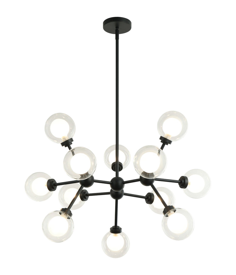 Matteo Lighting C33012MB LED Pendant, Matte Black