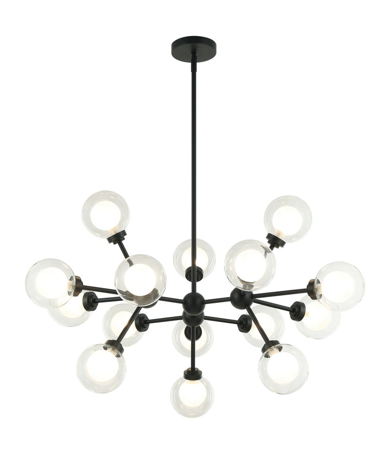 Matteo Lighting C33015MB LED Pendant, Matte Black